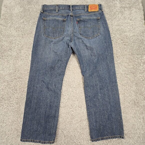 Levis 559 Jeans Men 38x30 (Fits 37x28.5) Blue Relaxed Straight Fit Denim Skater - Picture 7 of 13